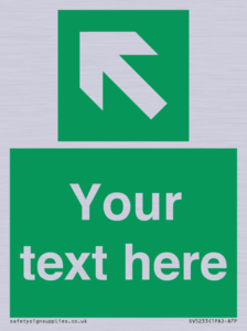 Custom Arrow Top Left Sign